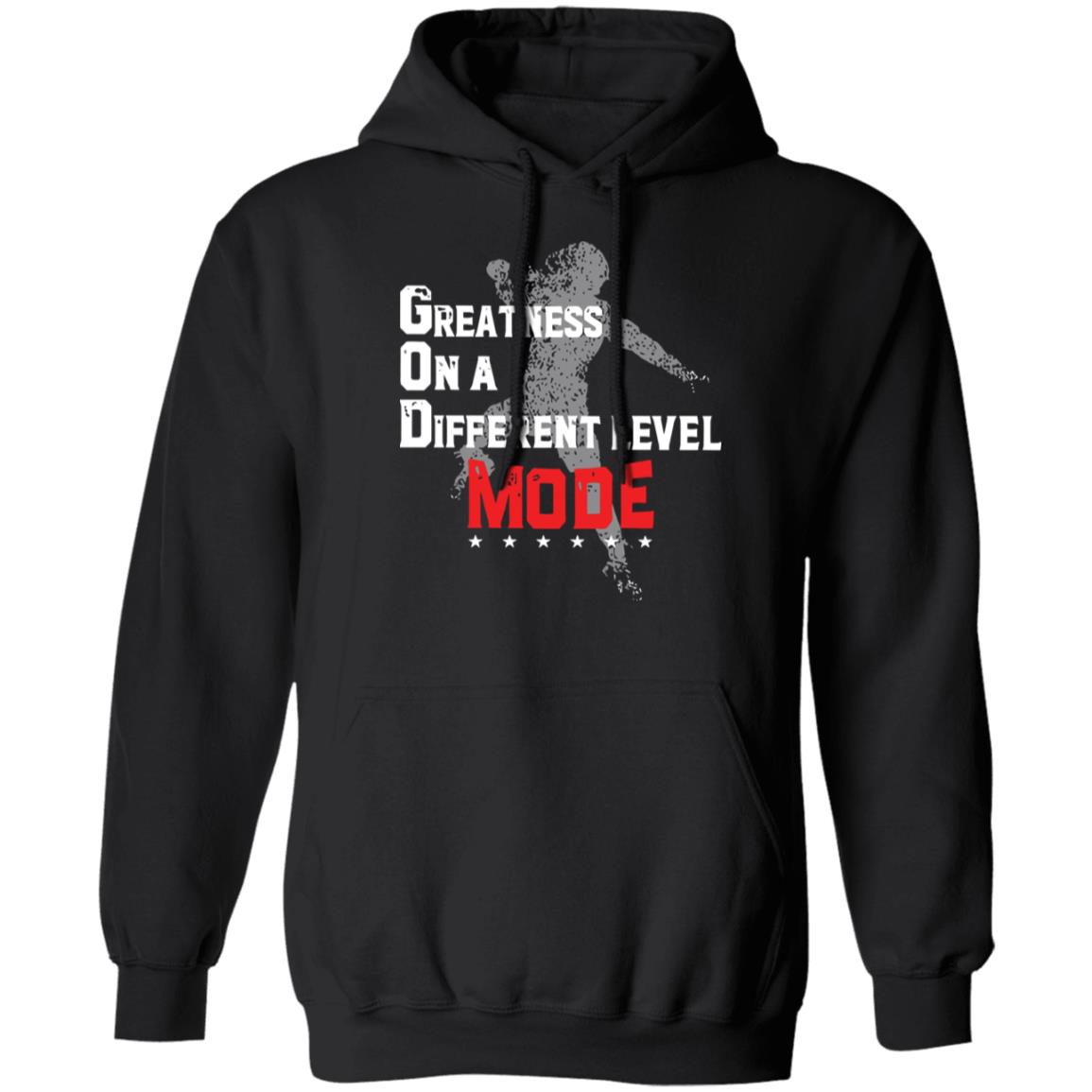 God Mode Greatness On A Different Level Mode-Hoodie- (Black-Blue-Navy Blue)