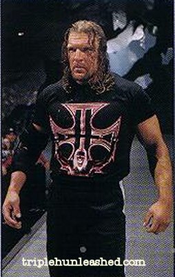 Triple H - Screw the Rules - Mens Retro WWE T-Shirt (Black)