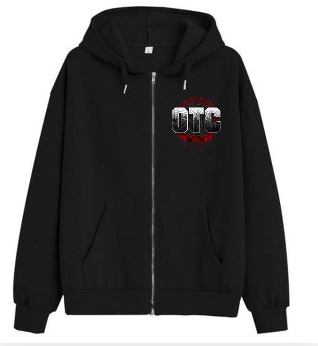 wwe Roman Reigns OTC Zipper Hoodie  (Black)