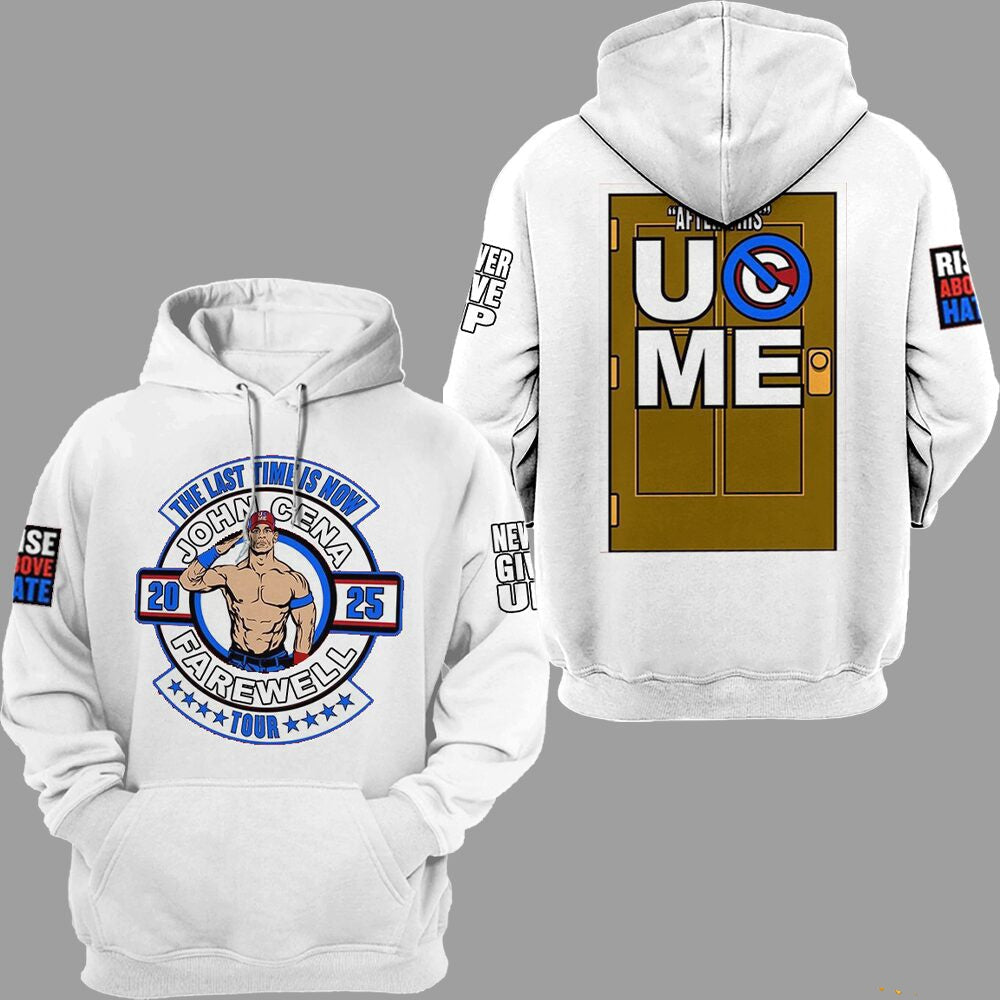 John Cena Farewell The Last Time Is Now Hoodie (White)