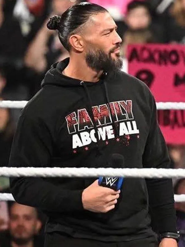 Roman Reigns Family Above All Hoodie (Black)