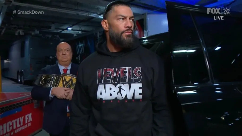 WWE Roman Reigns Levels Above Hoodie (Black)