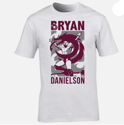 AEW Bryan Danielson - Lifted White Digital Print (T Shirt)