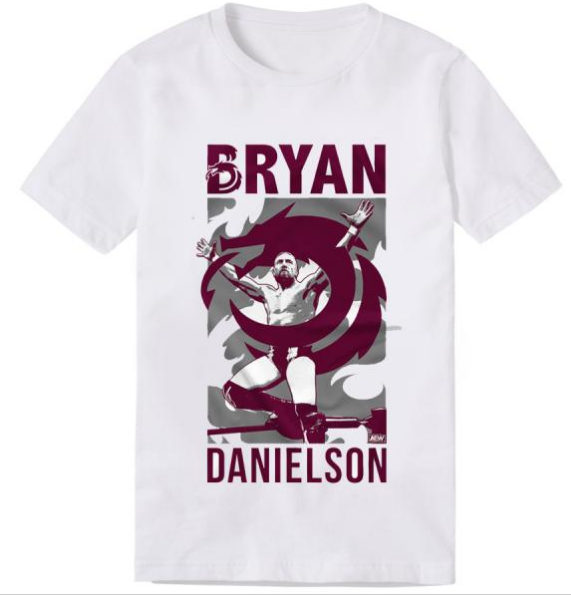 AEW Bryan Danielson - Lifted White Digital Print (T Shirt)