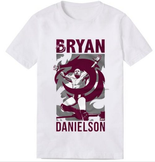AEW Bryan Danielson - Lifted White Digital Print (T Shirt)
