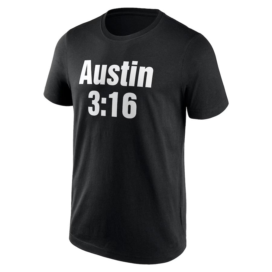 WWE Austin 3:16  Digital Print T Shirt (Black)