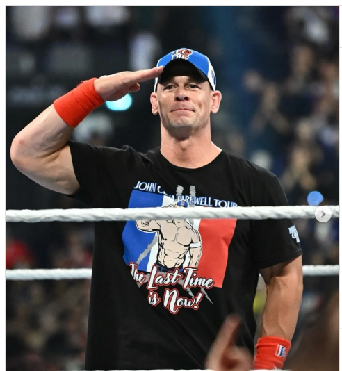 John Cena Farewell Tour 2025 Paris T-Shirt (Black)