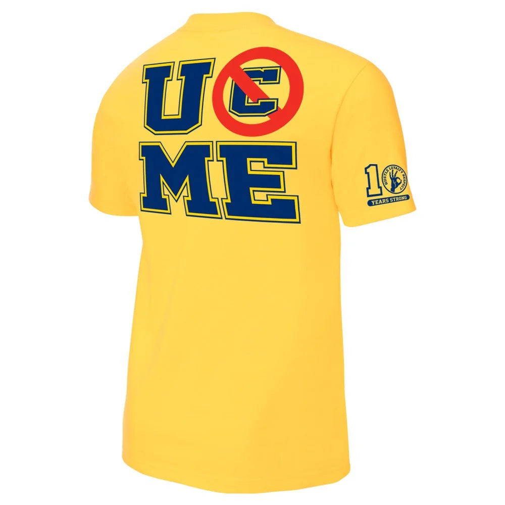 John Cena - 10 Years Strong - T-Shirt (Yellow)