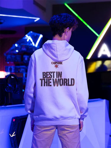 wwe CM Punk Best in the World Hoodie - (White)