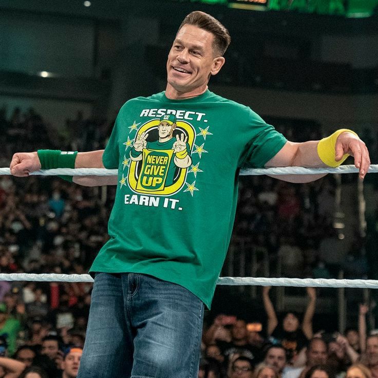 wwe John Cena Earn The Day Green T-Shirt