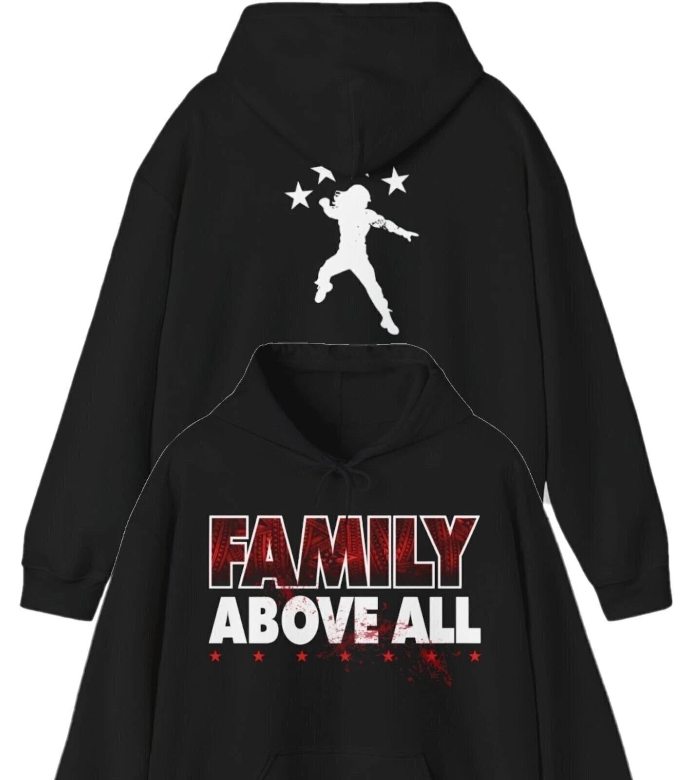 Roman Reigns Family Above All Hoodie (Black)