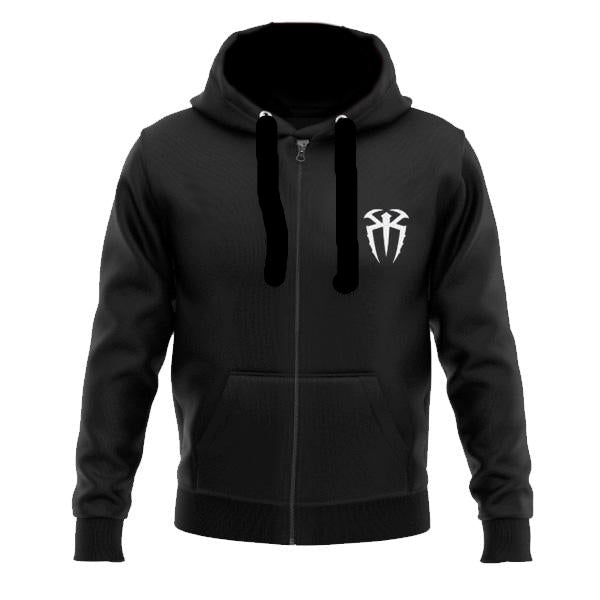 Black Roman Reigns Levels Above Zipper Hoodie Online In Pakistan