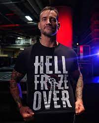 WWE CM Punk Hell Froze Over T-Shirt - Black)