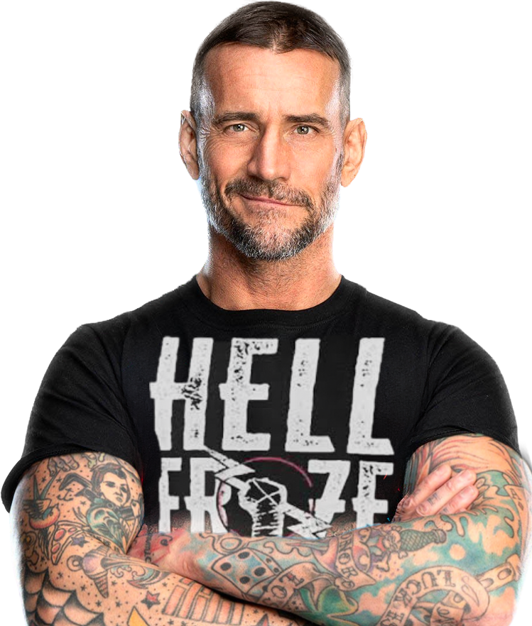 WWE CM Punk Hell Froze Over T-Shirt - Black)