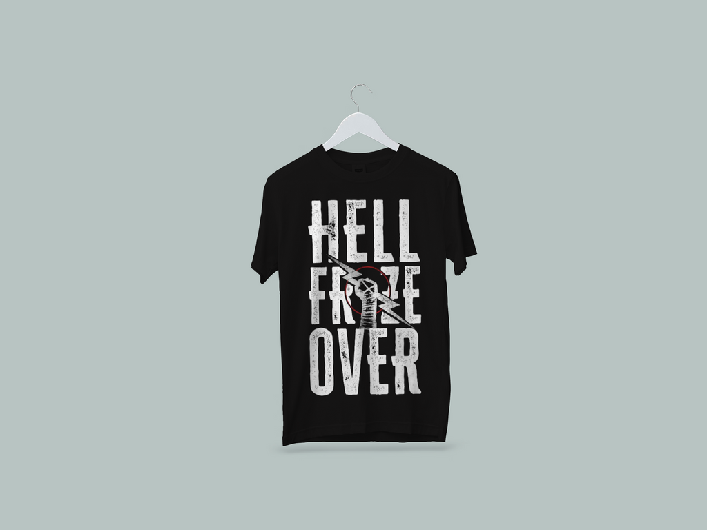 WWE CM Punk Hell Froze Over T-Shirt - Black)