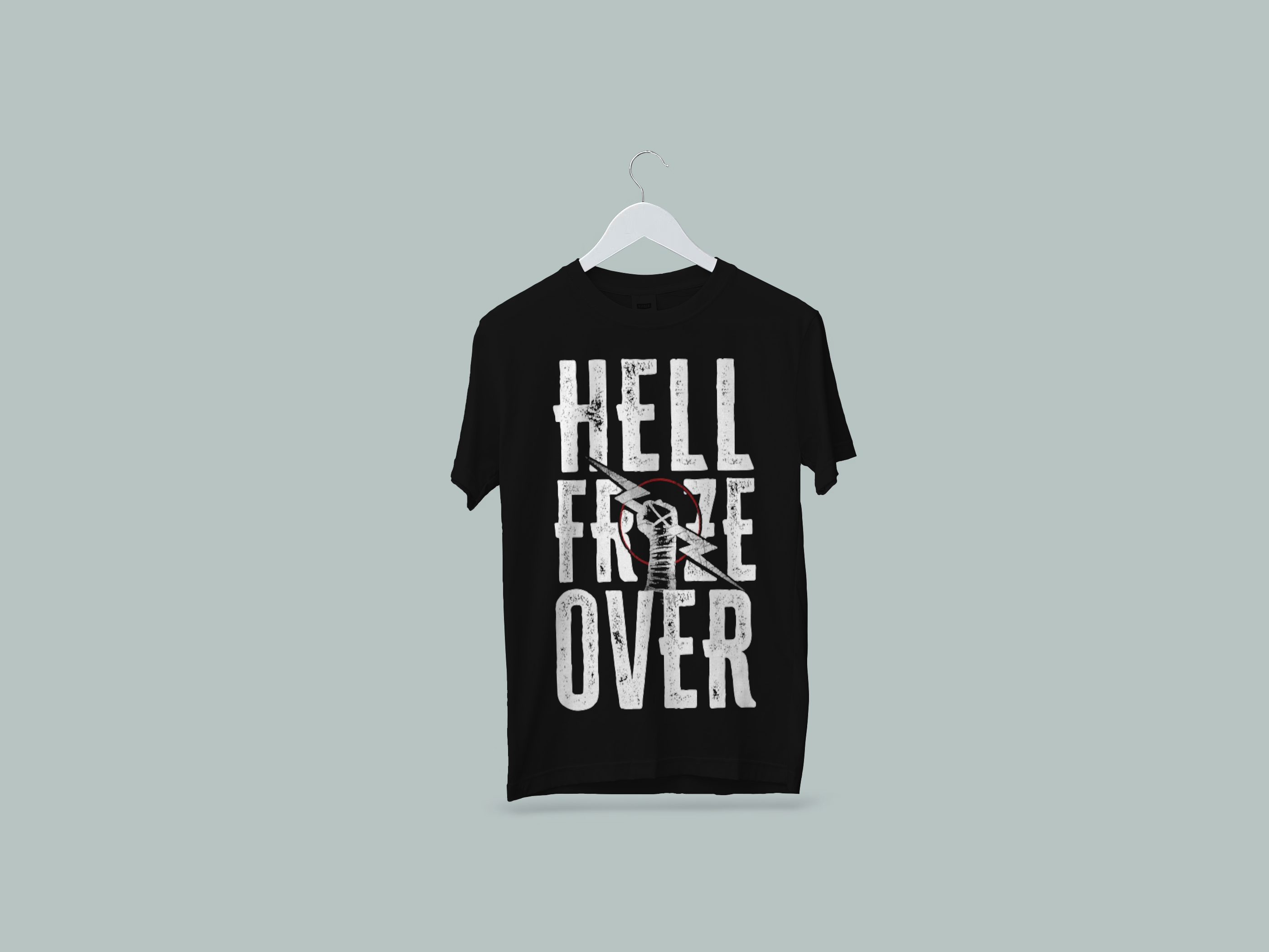 WWE CM Punk Hell Froze Over T-Shirt - Black)