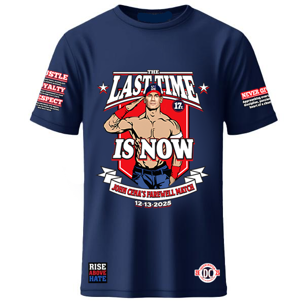 Men's Navy Blue John Cena Farewell Tour 2025 Washington D.C. (T-Shirt)