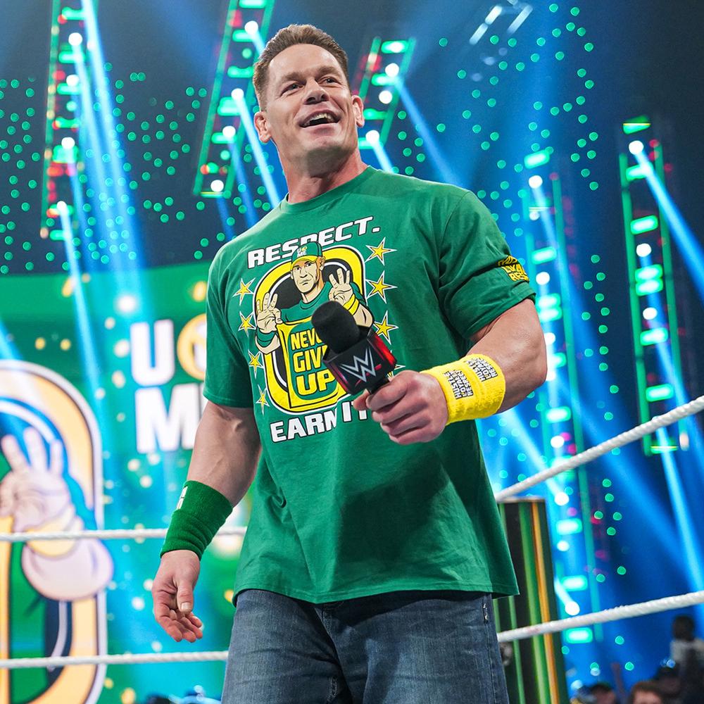 wwe John Cena Earn The Day Green T-Shirt