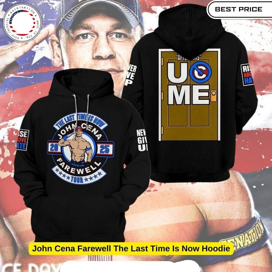 John Cena Farewell The Last Time Is Now Hoodie (Black)