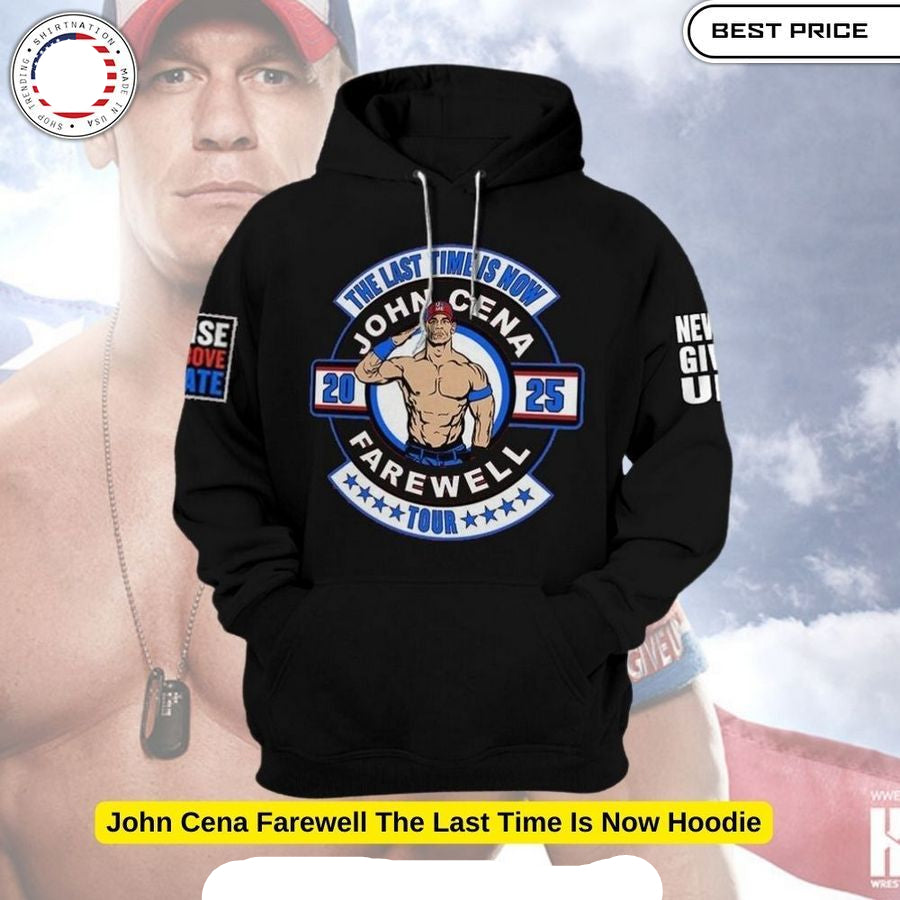 John Cena Farewell The Last Time Is Now Hoodie (Black)