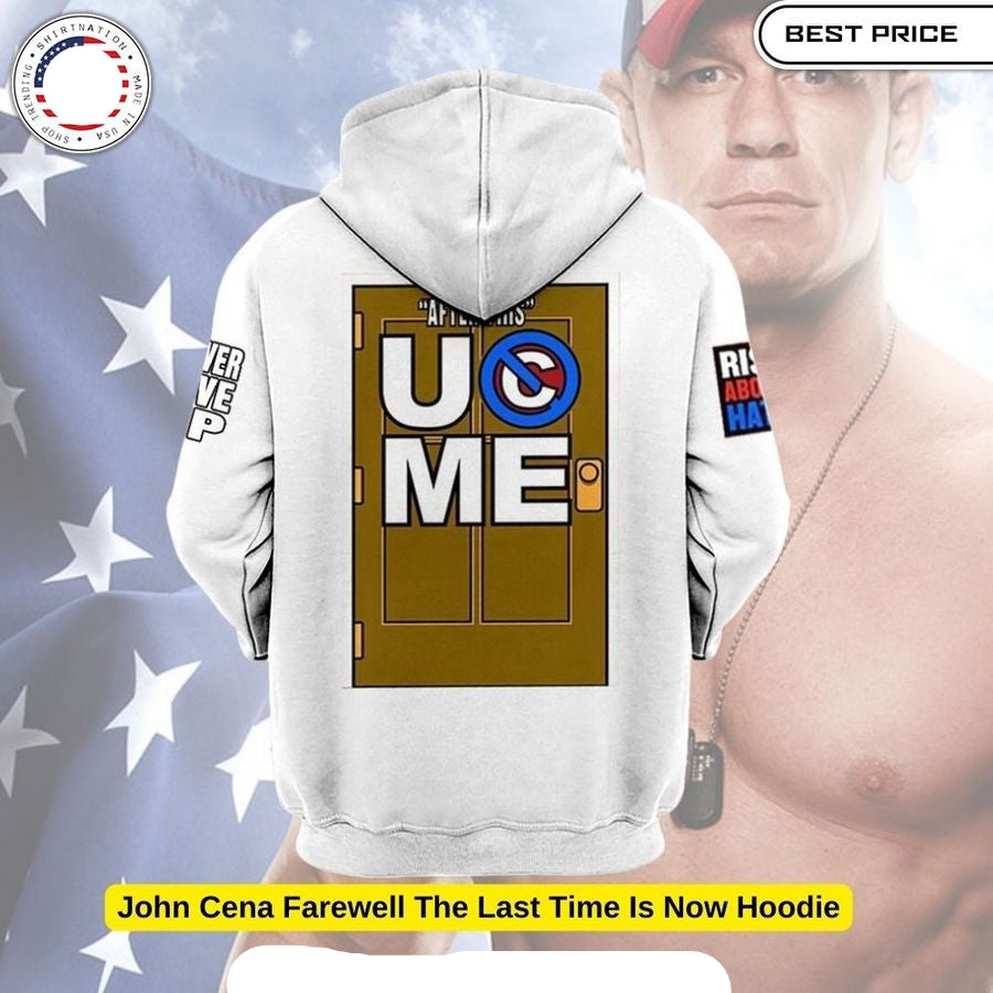 John Cena Farewell The Last Time Is Now Hoodie (White)