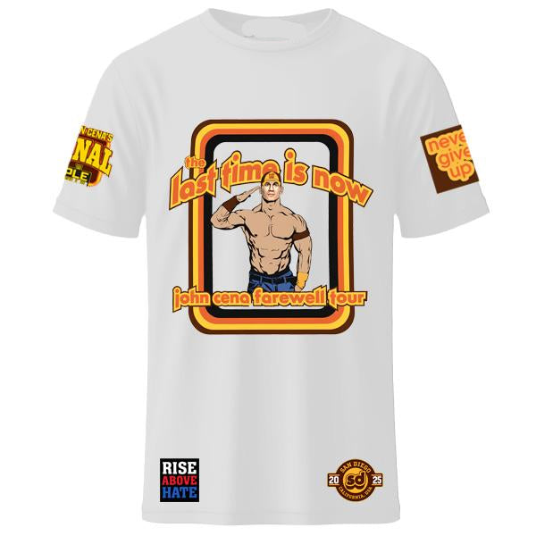 Men's White John Cena Farewell Tour 2025 San Diego (T-Shirt)
