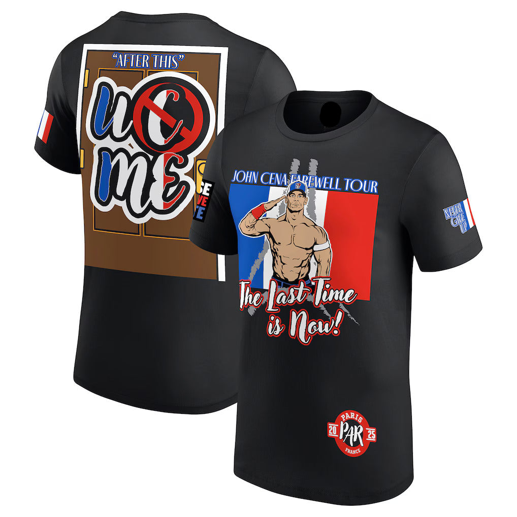 John Cena Farewell Tour 2025 Paris T-Shirt (Black)