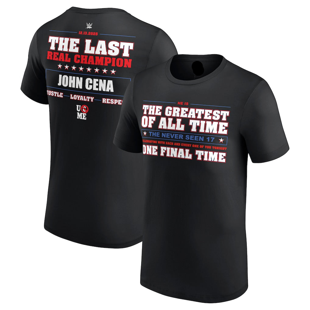 Men's Black John Cena Greatest Of All Time (T-Shirt)