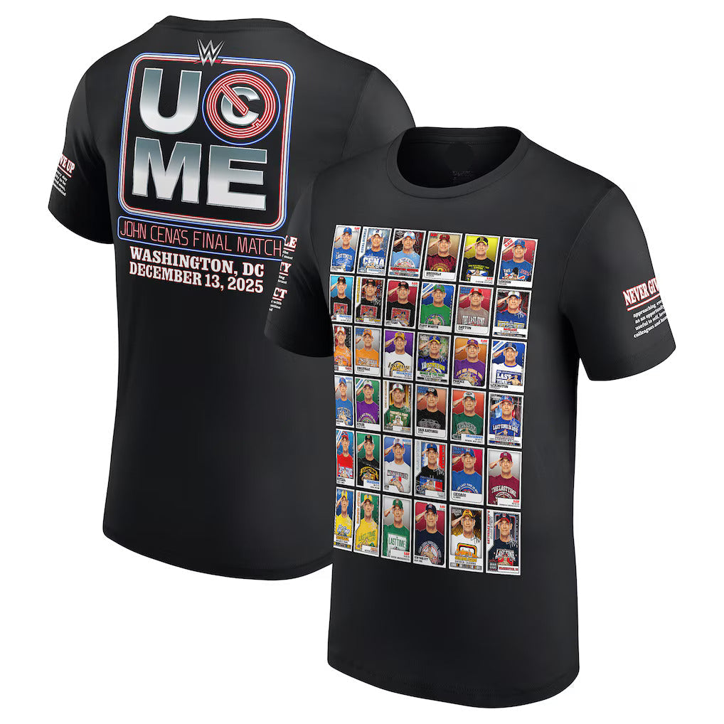 Men's Black John Cena Trading Cards (T-Shirt)