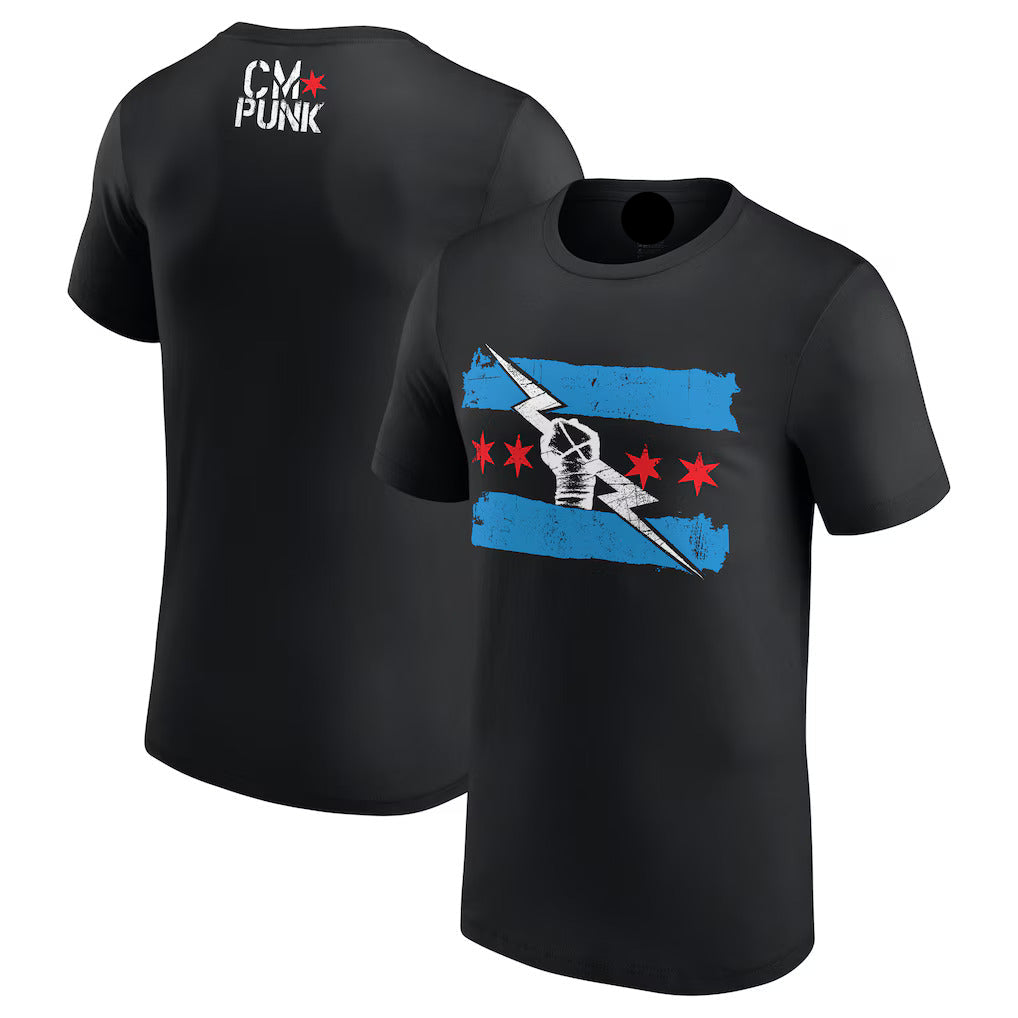 Men's Black Return of CM Punk (T-Shirt)