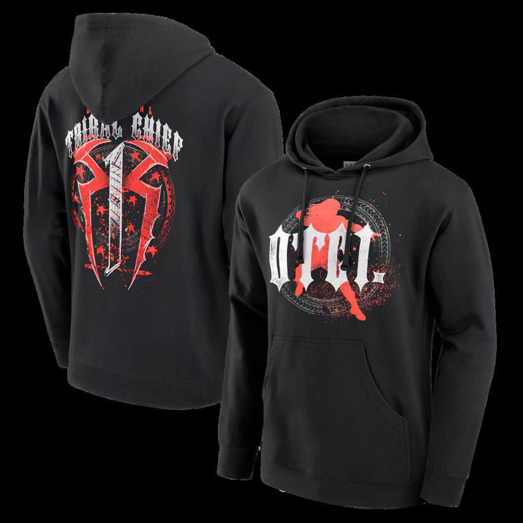 Men's Black Roman Reigns OTC1 Tribal Chief (Hoodie)