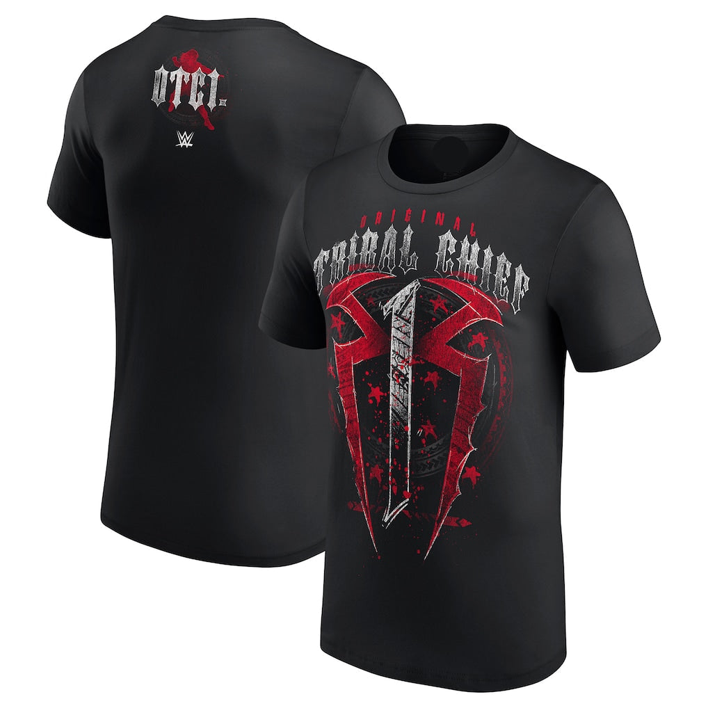 Men's Black Roman Reigns OTC1 Tribal Chief  (T-Shirt)