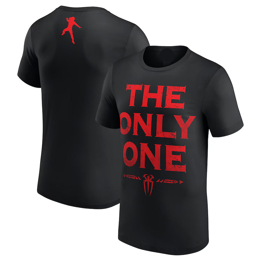 Roman Reigns The Only One Exclusive WWE Design Black Cotton T-shirt