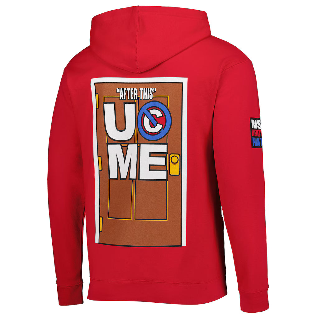 Men's Red John Cena Farewell Tour Pullover Hoodie (Red)