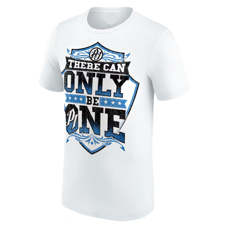 WWE AJ Styles There Can Only Be One T-Shirt - White