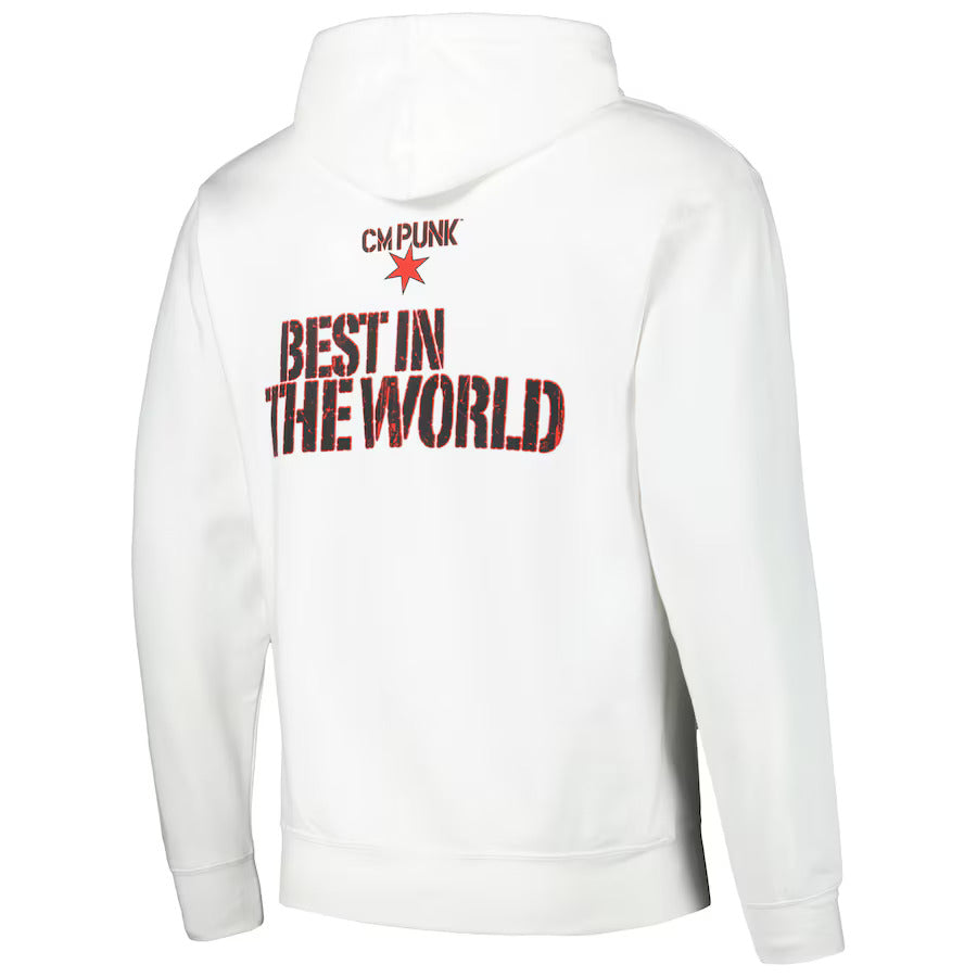 wwe CM Punk Best in the World Hoodie - (White)