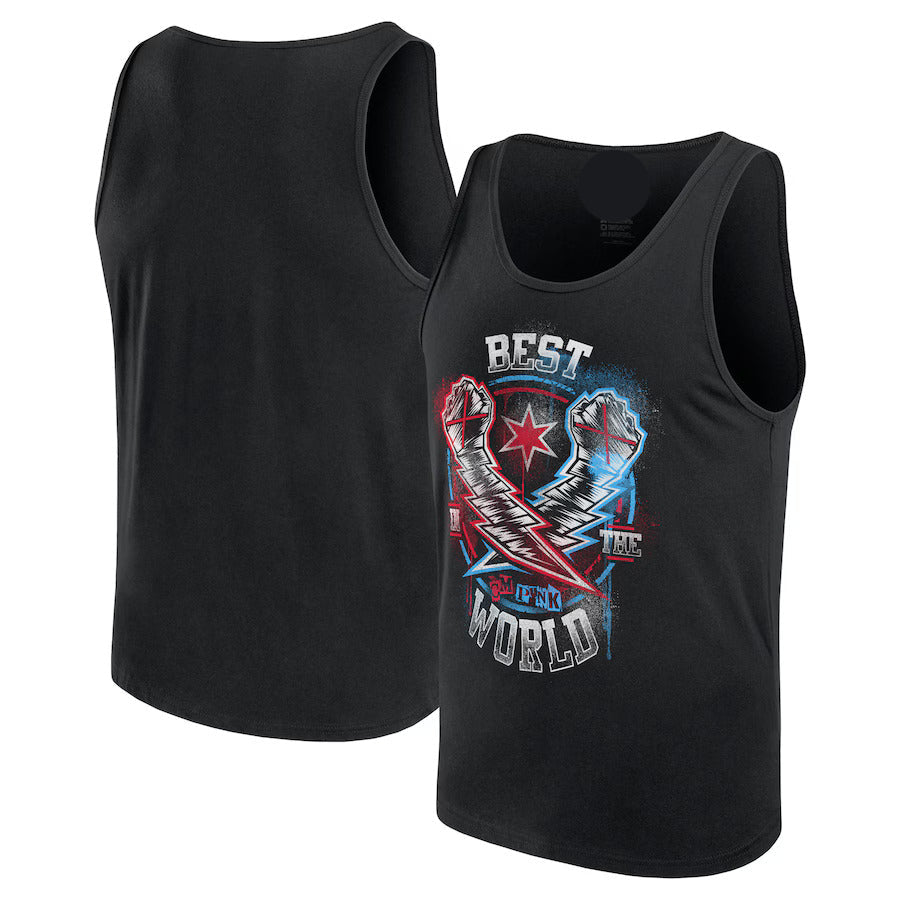 CM Punk Vintage Muscle Tank Top - Sleeveless Bodybuilding Gym Workout Vest for Men