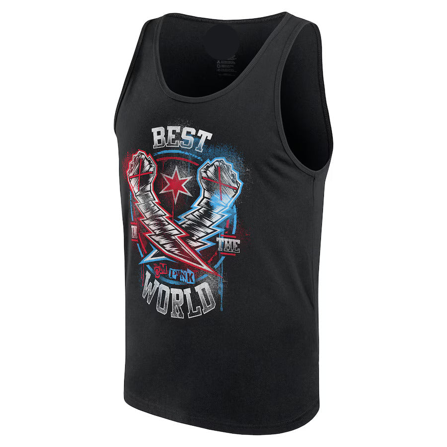 CM Punk Vintage Muscle Tank Top - Sleeveless Bodybuilding Gym Workout Vest for Men