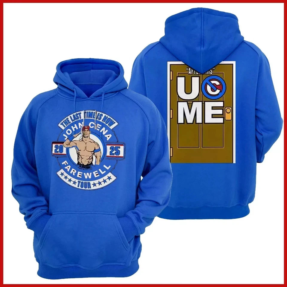 NEW!! John Cena 'Last Time Is Now' Farewell 2025 Tour Hoodie (Blue)