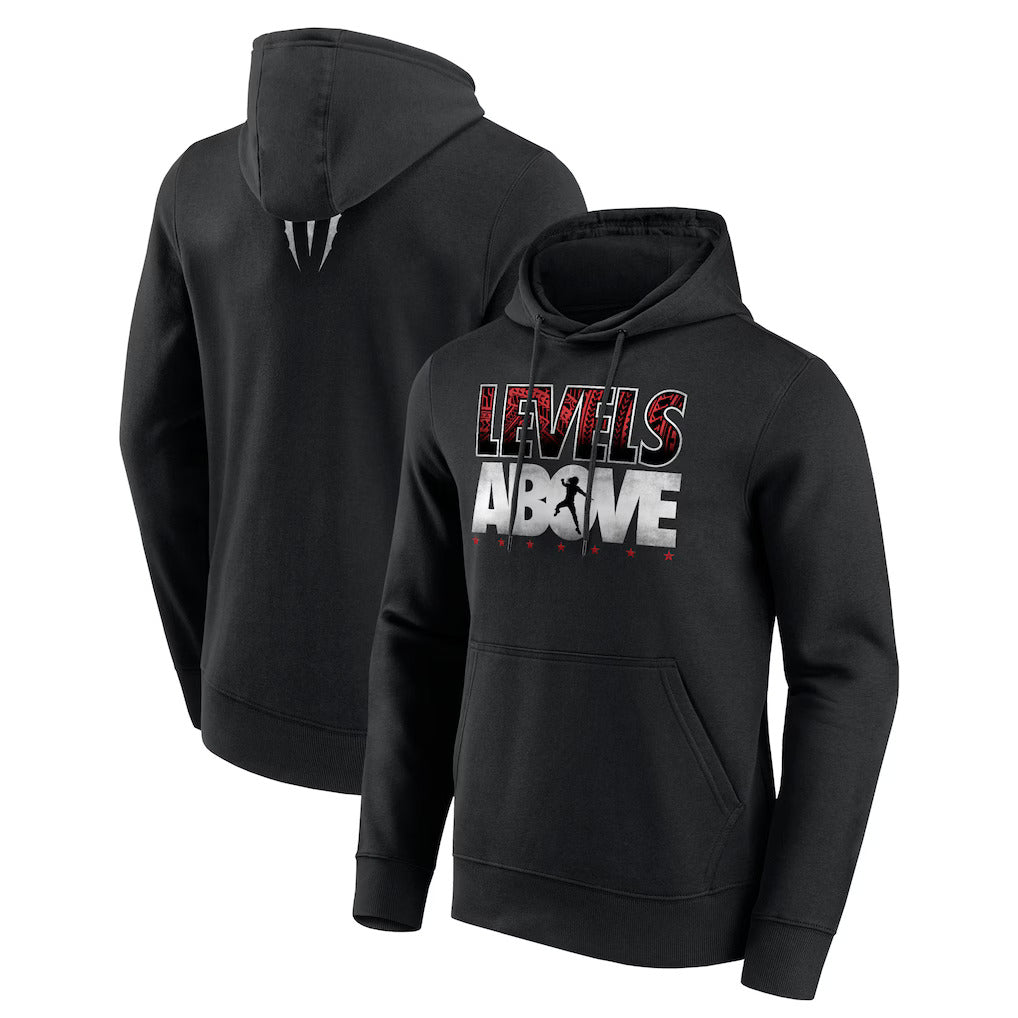 WWE Roman Reigns Levels Above Hoodie (Black)